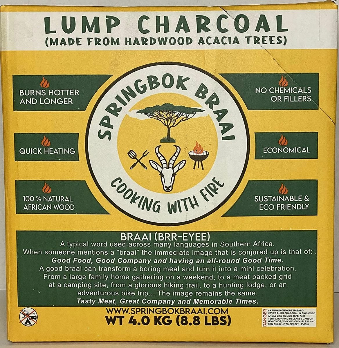 Springbok BRAAI Lump Charcoal 4 Springbok BRAAI Lump Charcoal - Image 2