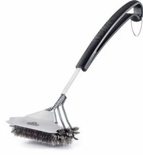 Napoleon Triple Row Grill Brush W/S/S Bristles 3 Napoleon Triple Row Grill Brush W/S/S Bristles