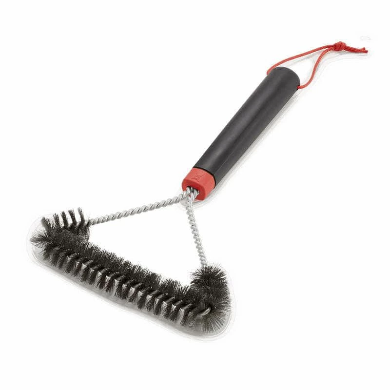 Weber 12 Inch Three-Sided Grill Brush 3 Weber 12 Inch Three-Sided Grill Brush