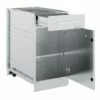 1 Door/Drawer Cabinet (Stainless Steel) -JOHNSTONES Sales 802300 bk 1drawercab side 02