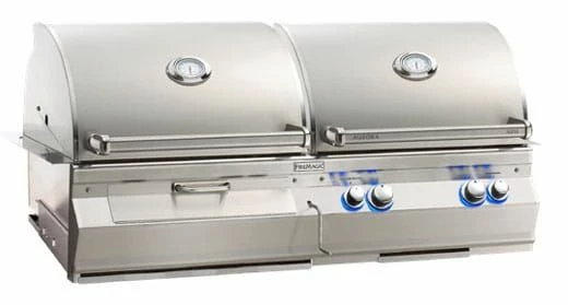 Aurora A830i Gas & Charcoal Combo Grill W/Rear 3 Aurora A830i Gas & Charcoal Combo Grill W/Rear