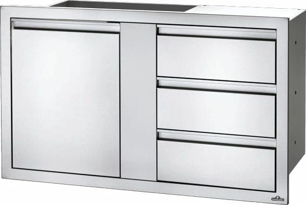42in X 24in Large Single Door & Triple Drawer 3 42in X 24in Large Single Door & Triple Drawer