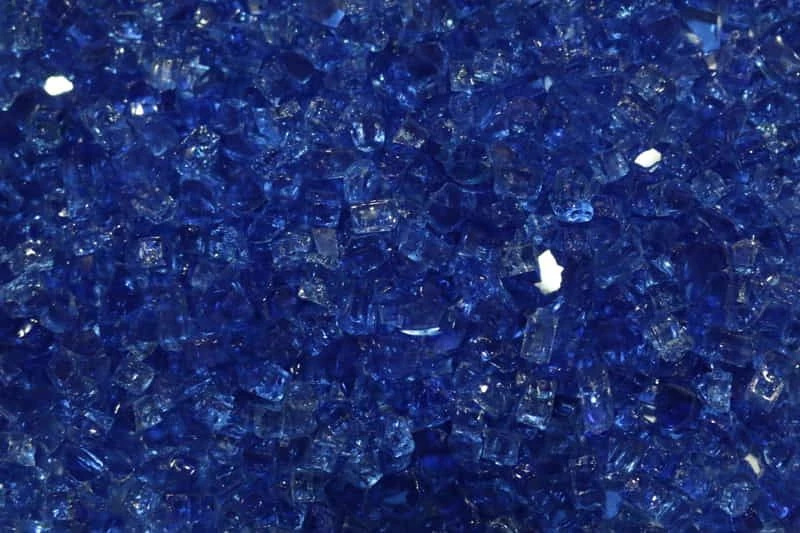Crush Fire Glass For Fire Pits - Deep Blue Sea 3 Crush Fire Glass For Fire Pits - Deep Blue Sea