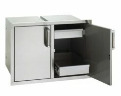 Double Doors With Dual Drawers