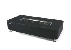 Valencia Porcelain Top Fire Table - Black