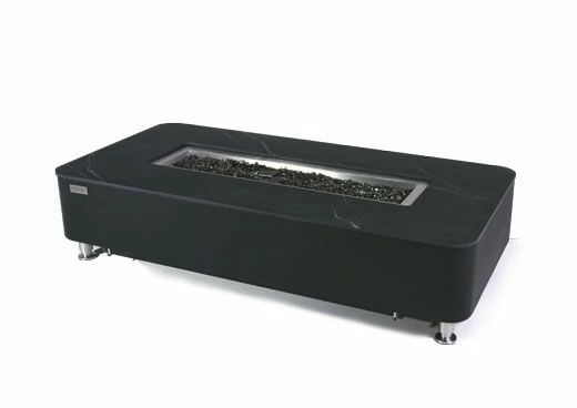 VALENCIA PORCELAIN TOP FIRE TABLE - BLACK (NG) 3 VALENCIA PORCELAIN TOP FIRE TABLE - BLACK (NG)